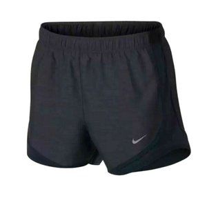 Nike Dry Tempo Running Shorts Brief Lined Black Heather DB4487 Women's M & L
